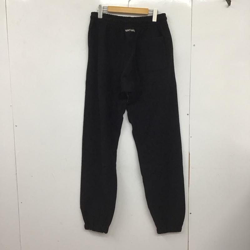 レディーメイド READY MADES パンツ ワークパンツ、ペインターパンツ re-co-bk-00-00-247 スマイルスウェットパンツ S ロゴ、文字 黒 / ブラック /  メンズ USED 古着 中古 10148570