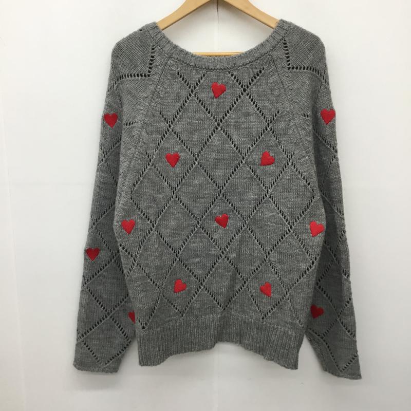 ココ ディール COCO DEAL ニット、セーター 長袖 2  灰 / グレー /  レディース USED 古着 中古 10138251