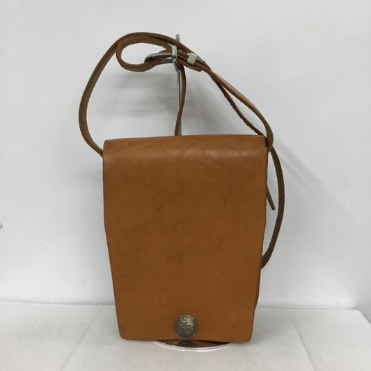 古着 USED ショルダーバッグ ショルダーバッグ レザー コンチョ 無地 茶 / ブラウン /  メンズ USED 古着 中古 10132046