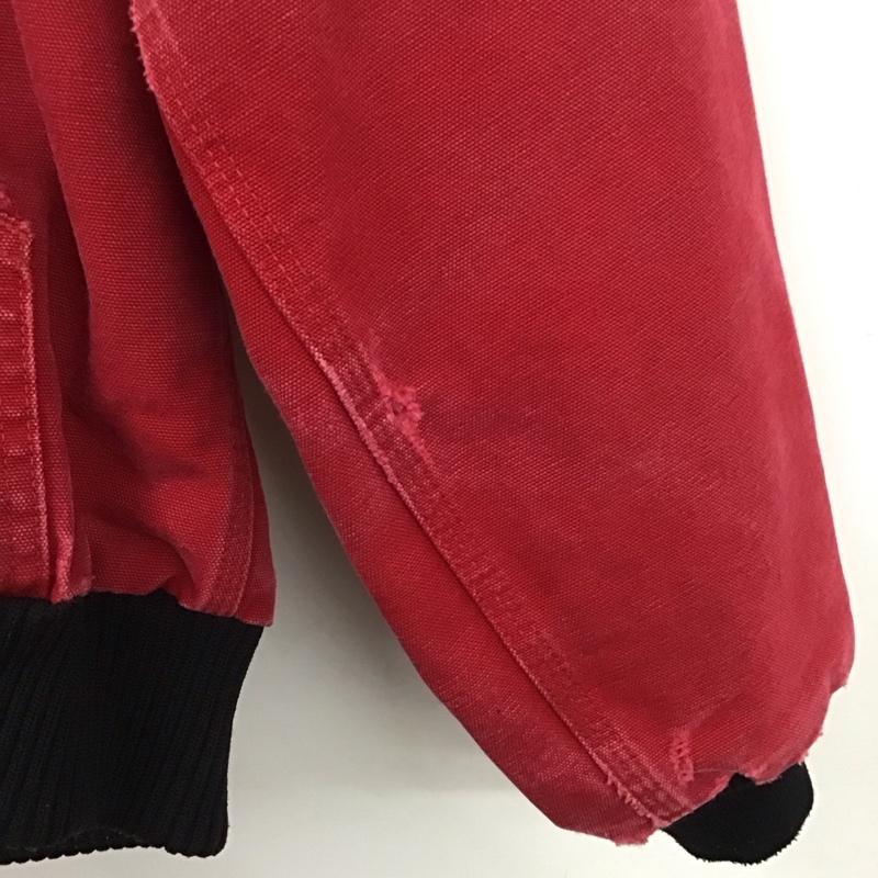 カーハート Carhartt ジャケット、上着 ジャンパー、ブルゾン ジップアップジャケット ジャンパー ジャケット パーカー アウター 140cm ロゴ、文字 赤 / レッド /  ボーイズ USED 古着 中古 10122064