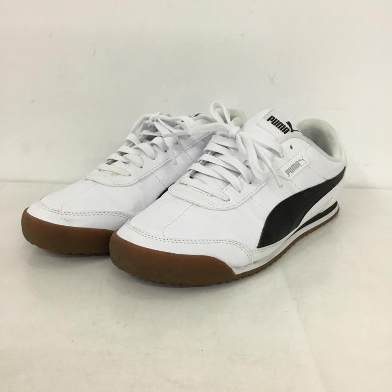 プーマ PUMA スニーカー スニーカー 397452-02 TURINO 2 25cm 25.0cm ロゴ、文字 白 / ホワイト / X 黒 / ブラック /  レディース USED 古着 中古 10144317