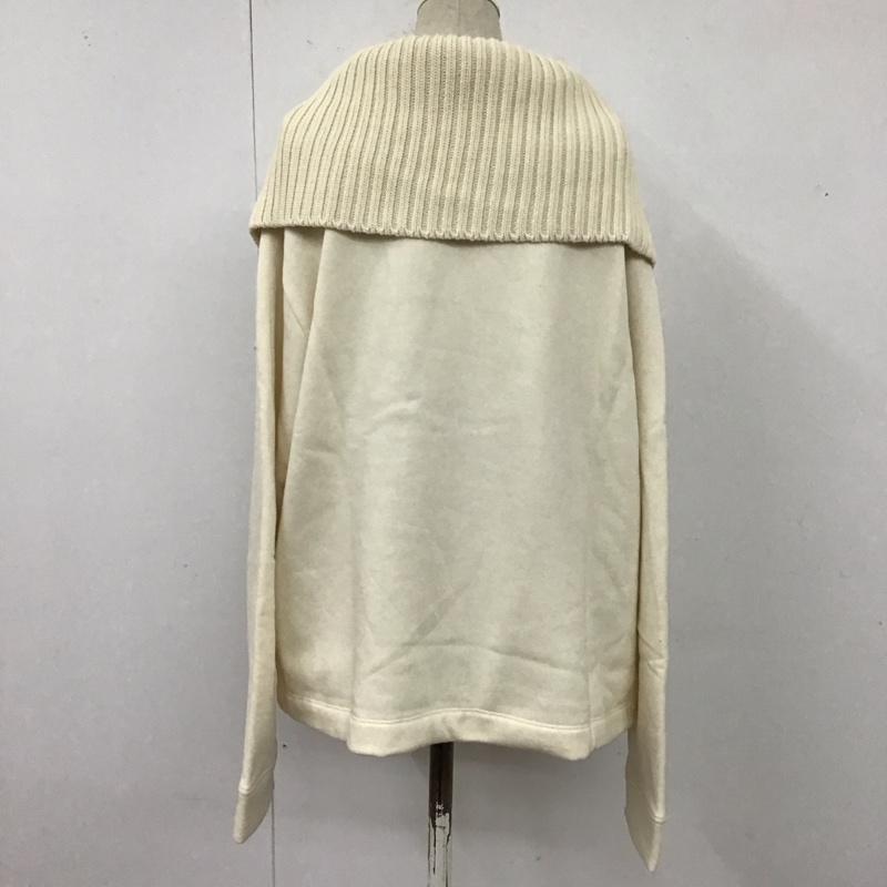 ザラ ZARA トレーナー 長袖 L 無地 アイボリー / アイボリー /  レディース USED 古着 中古 10120282