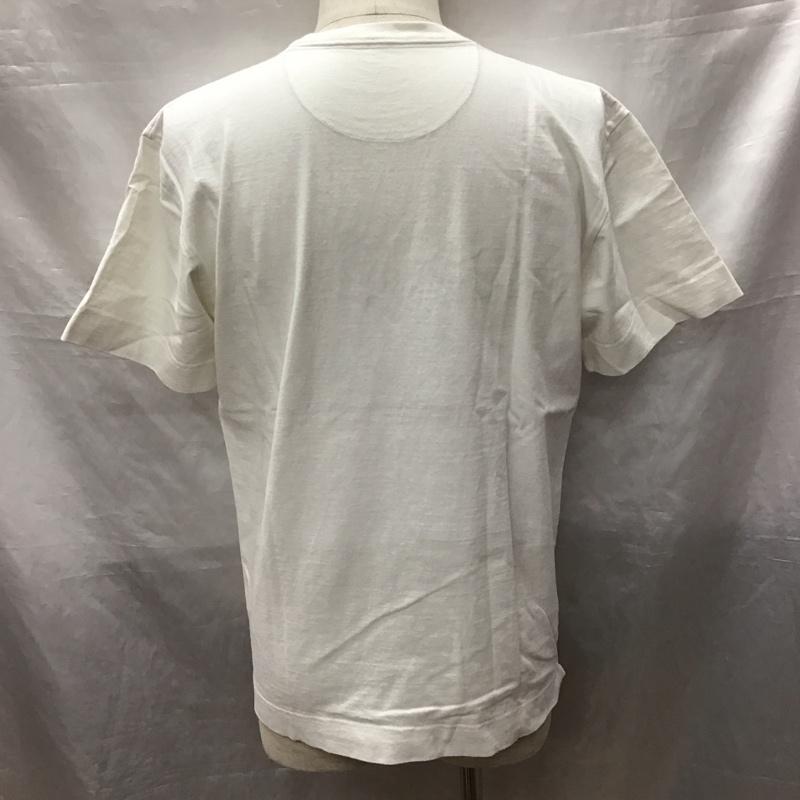 ホワイトマウンテニアリング WHITE MOUNTAINEERING Tシャツ 半袖 WM1071501 クルーネック L プリント 白 / ホワイト /  メンズ USED 古着 中古 10122609