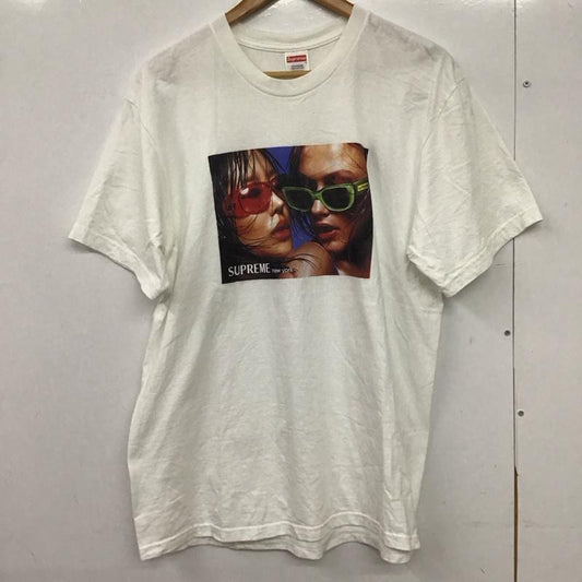 シュプリーム Supreme Tシャツ 半袖 23SS EyewearTee 半袖カットソー プリントTシャツ L プリント 白 / ホワイト /  メンズ USED 古着 中古 10150413