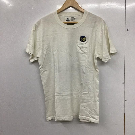 チャレンジャー CHALLENGER Tシャツ 半袖 半袖カットソー プリントTシャツ クルーネックカットソー balabushka L プリント 白 / ホワイト /  メンズ USED 古着 中古 10133364