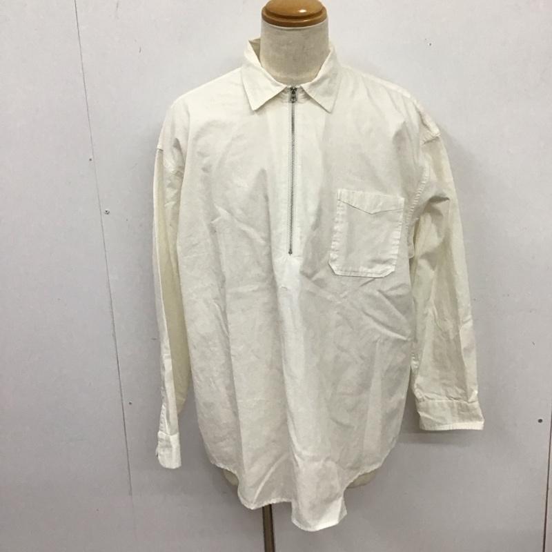 ヒンソン HINSON シャツ、ブラウス 長袖 長袖シャツ カラーシャツ ポケットシャツ 長袖カットソー M 無地 白 / ホワイト /  メンズ USED 古着 中古 10122964