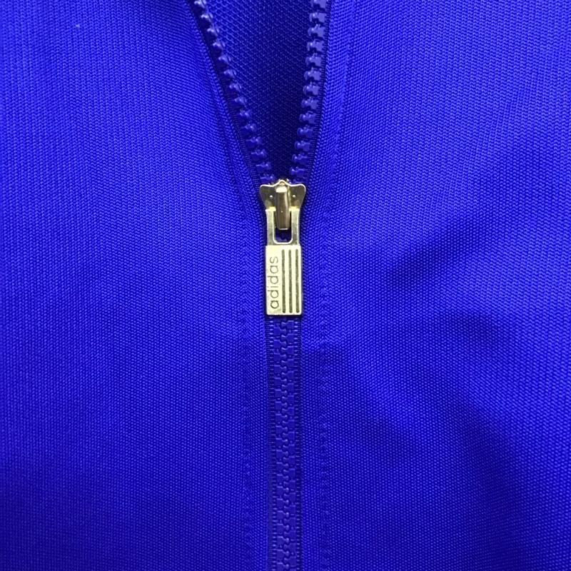 アディダス adidas ジャケット、上着 ジャケット、ブレザー ジップアップジャケット アウター ジャージ 0 ロゴ、文字 青 / ブルー /  メンズ USED 古着 中古 10146479