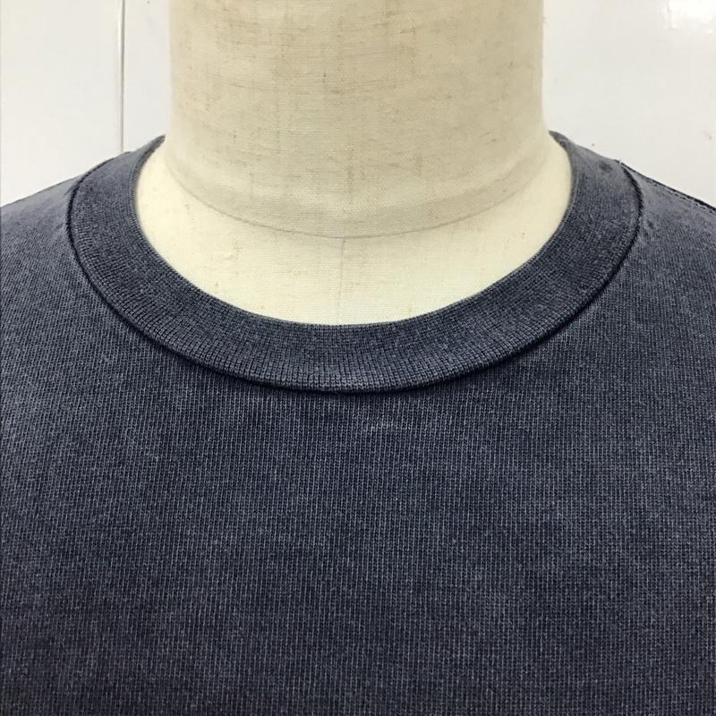 ノーティカ NAUTICA カットソー 長袖 221-1228 長袖カットソー フリークスストア A.H 後染め コラボ L ロゴ、文字 インディゴ / インディゴ /  メンズ USED 古着 中古 10118265