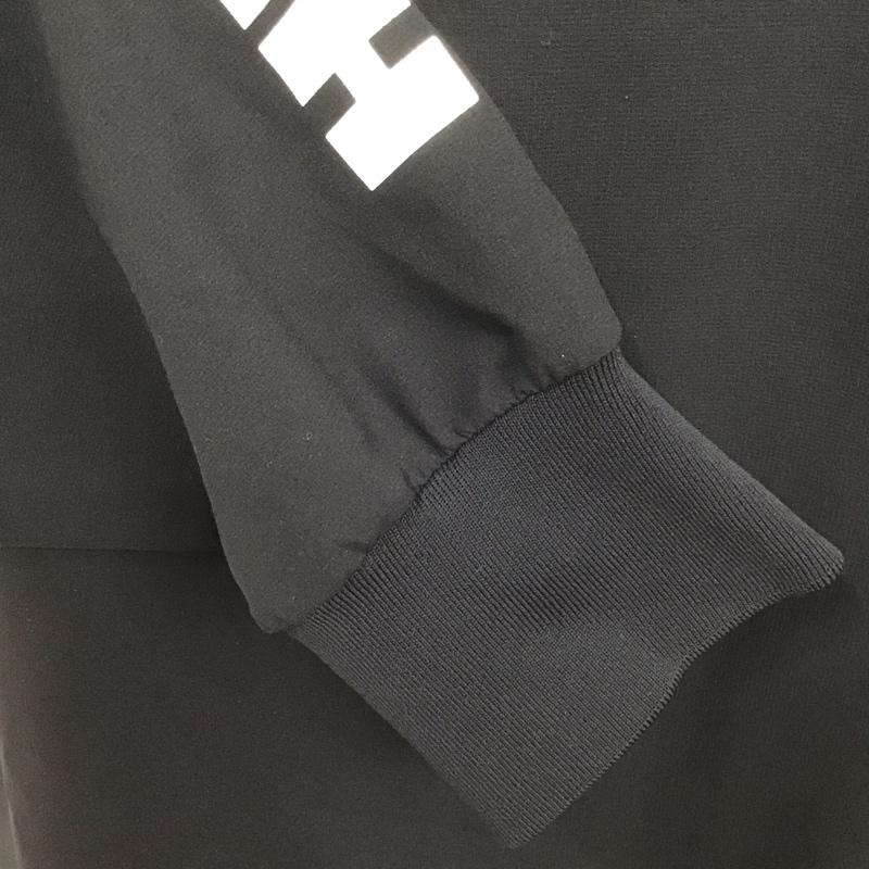 バックチャンネル Back Channel カットソー 長袖 長袖カットソー クルーネックカットソー 長袖Tシャツ ロングスリーブカットソー L ロゴ、文字 黒 / ブラック /  メンズ USED 古着 中古 10107245