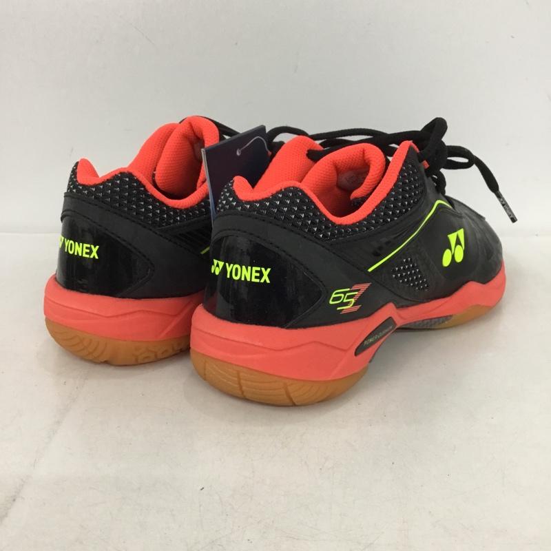 ヨネックス YONEX スニーカー スニーカー SHB65Z パワークッション65Z 24cm バドミントンシューズ 箱有 24.0cm ロゴ、文字 黒 / ブラック / X 赤 / レッド / X 黄 / イエロー /  レディース USED 古着 中古 10149910