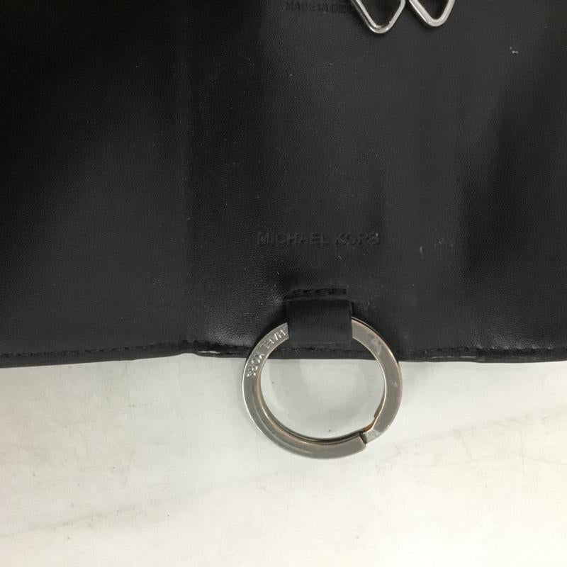マイケルコース MICHAEL KORS キーケース キーケース MKシグネチャー COOPER ロゴ 総柄 黒 / ブラック /  メンズ USED 古着 中古 10142181