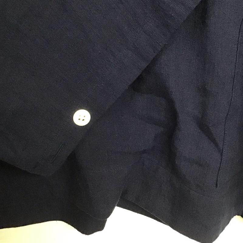 ハバーザック HAVERSACK シャツ、ブラウス 長袖 L 無地 紺 / ネイビー /  レディース USED 古着 中古 10142197