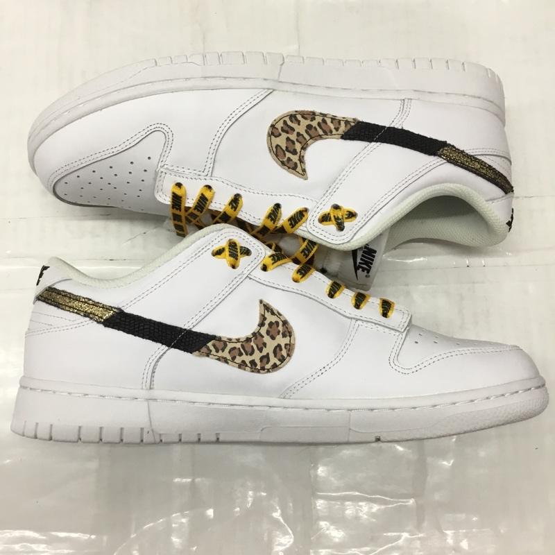 ナイキ NIKE スニーカー スニーカー DD7099 100 WMNS DUNK LOW SE アニマル 28cm 箱有 28.0cm ロゴ、文字 白 / ホワイト /  メンズ USED 古着 中古 10111967