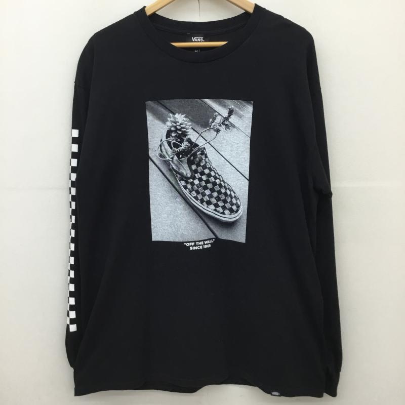 バンズ VANS Tシャツ 長袖 VANS M PHOTO PRINT L TEE M プリント 黒 / ブラック /  メンズ USED 古着 中古 10127548