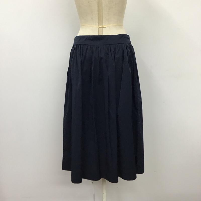 ザラウーマン ZARA WOMAN スカート ロングスカート 4886 241 401 M 無地 紺 / ネイビー /  レディース USED 古着 中古 10114649