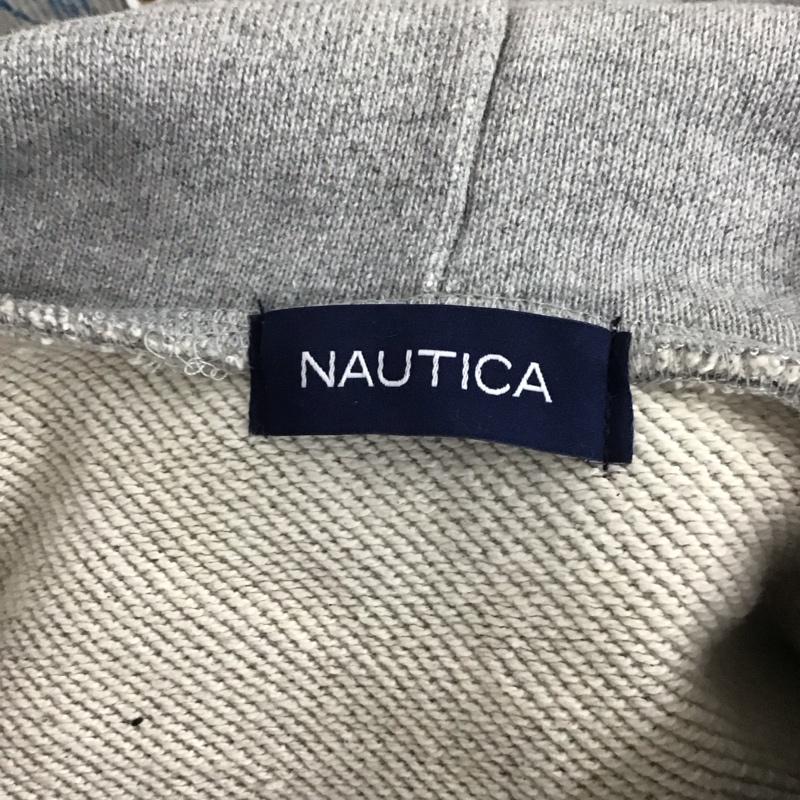 ノーティカ NAUTICA パーカー 長袖 223-1249 Arch logo sweat Hoodie プルオーバー タグ付き M ロゴ、文字 灰 / グレー /  メンズ USED 古着 中古 10110951