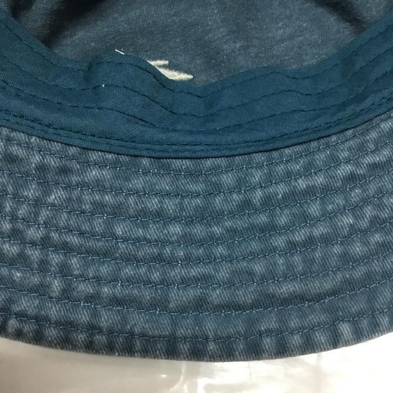 ステューシー STUSSY 帽子 ハット コットン バケットハット バケハ ロゴ、文字 水色 / ライトブルー /  メンズ USED 古着 中古 10109222