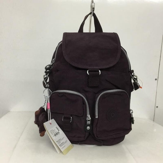 キプリング kipling リュックサック、デイパック リュックサック、デイバッグ K13108-C72 FIREFLY N 2WAY ショルダー ロゴ、文字 紫 / パープル /  レディース USED 古着 中古 10131726