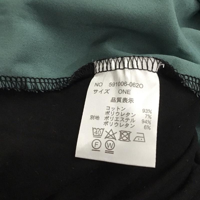 ローフ loaf ワンピース ロングスカート 591006-0620 無地 黒 / ブラック / X 緑 / グリーン /  レディース USED 古着 中古 10130599