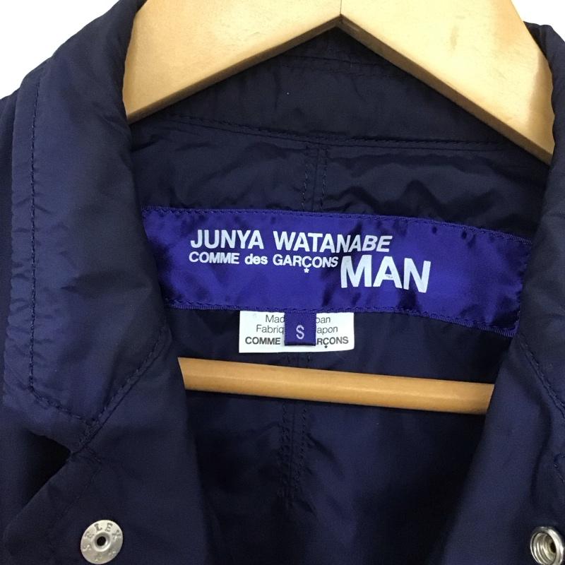 ジュンヤワタナベコムデギャルソンマン JUNYA WATANABE COMME des GARCONS MAN ジャケット、上着 ジャケット、ブレザー ナイロンジャケット カジュアルジャケット アウター スタジャン S ロゴ、文字 白 / ホワイト / X 紺 / ネイビー /  メンズ USED 古着 中古 10142965