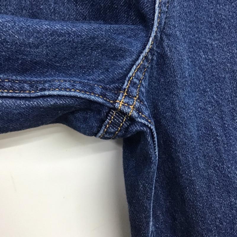 ギャップ GAP パンツ デニム、ジーンズ デニムパンツ ワイドパンツ カジュアルパンツ 28インチ 無地 インディゴ / インディゴ /  レディース USED 古着 中古 10147200
