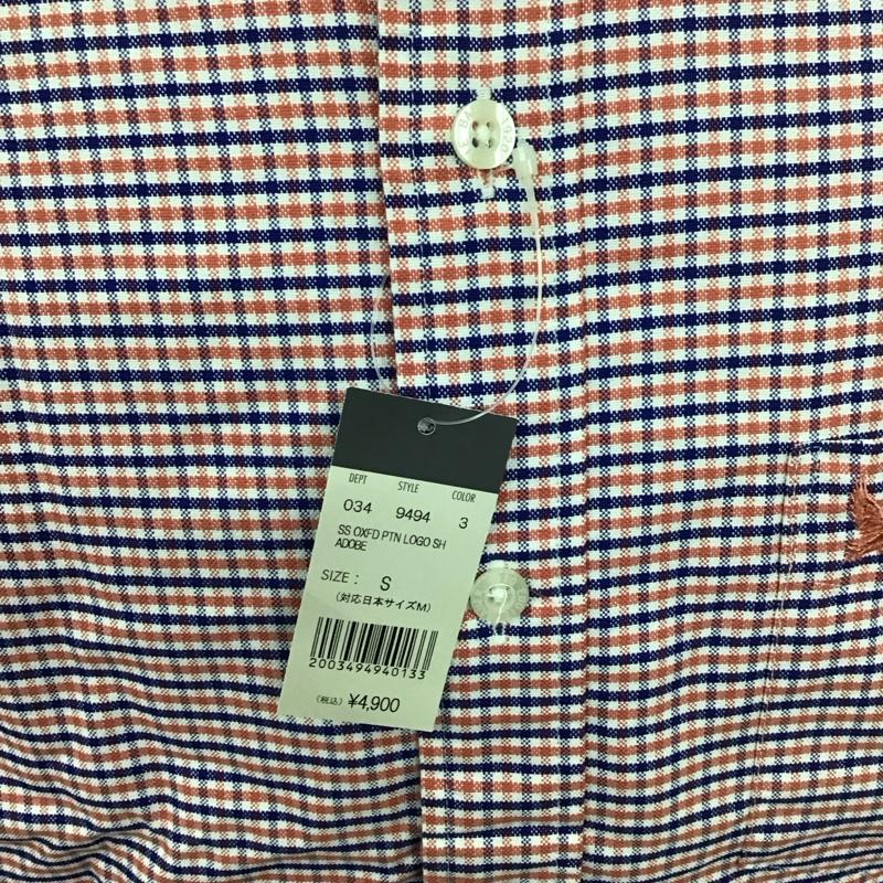 エディーバウアー Eddie Bauer シャツ、ブラウス 半袖 半袖シャツ チェックシャツ ボタンダウンシャツ S チェック マルチカラー / マルチカラー /  メンズ USED 古着 中古 10111277