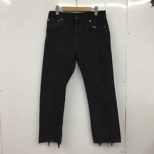 リーバイストラウスアンドコー Levi Strauss & co. パンツ デニム、ジーンズ デニムパンツ スリムパンツ カジュアルパンツ 90s ユーロ スペイン製 33インチ 無地 黒 / ブラック /  メンズ USED 古着 中古 10137502