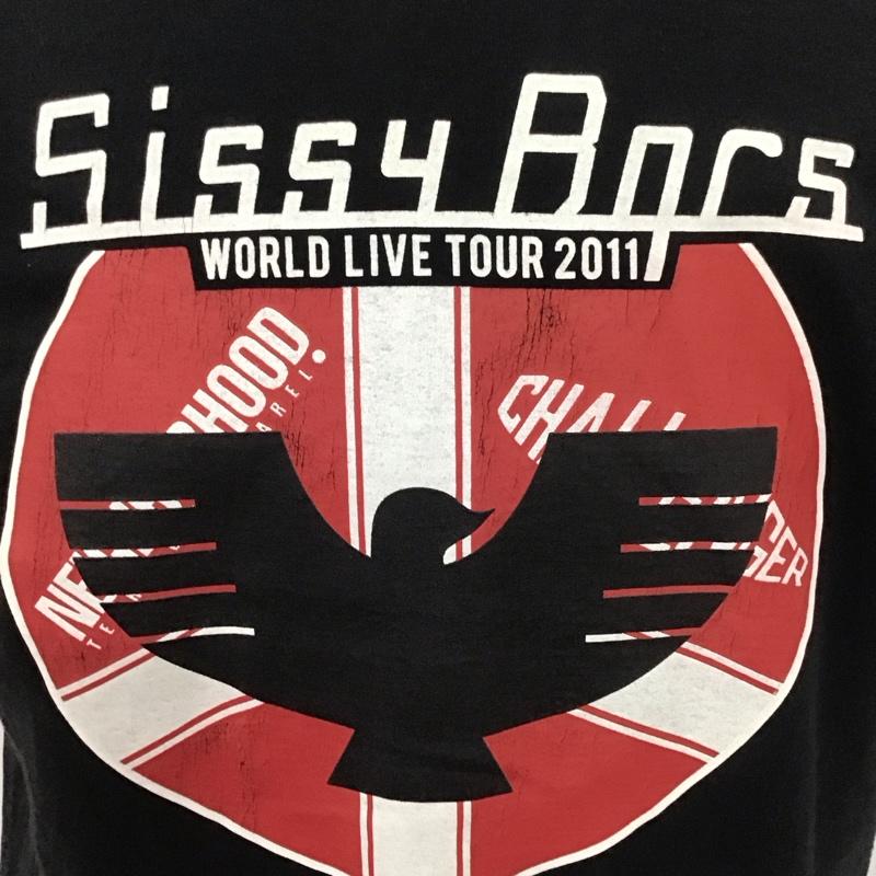 チャレンジャー CHALLENGER Tシャツ 半袖 半袖カットソー プリントTシャツ クルーネックカットソー XL ロゴ、文字 黒 / ブラック /  メンズ USED 古着 中古 10113154