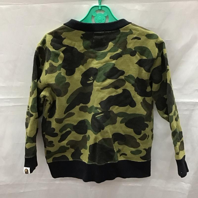 ベイプ BAPE カーディガン 長袖 長袖カーディガン 前開き スウェットカーディガン 110cm カモフラージュ柄・迷彩 マルチカラー / マルチカラー /  ボーイズ USED 古着 中古 10111669
