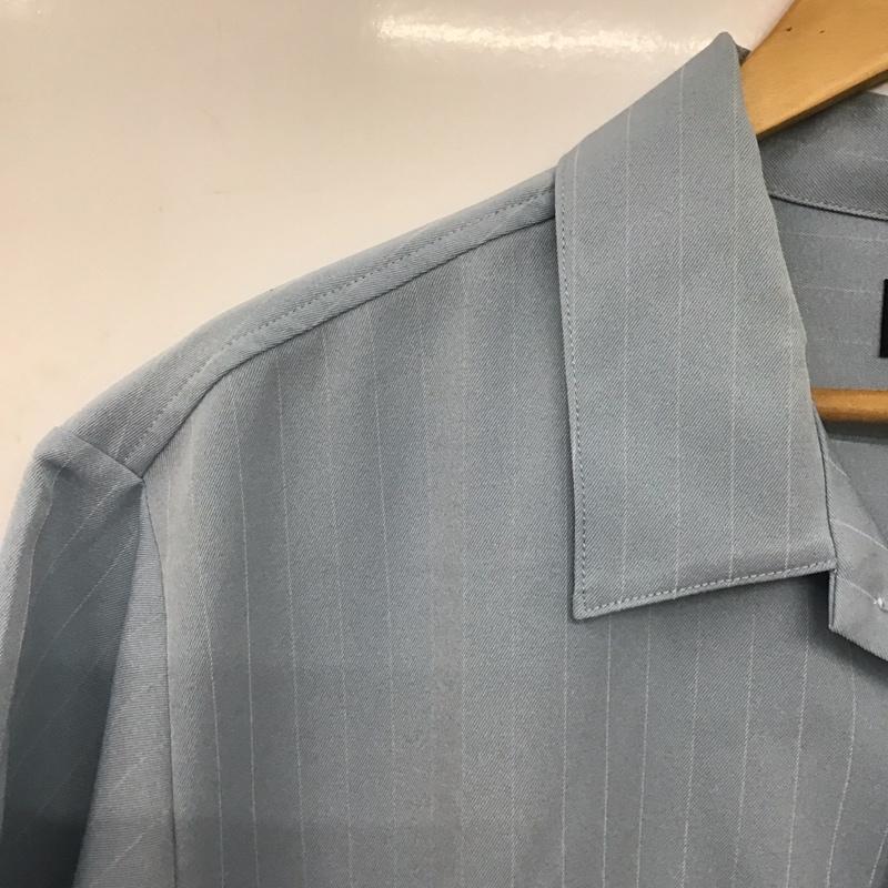 エクストララージ XLARGE シャツ、ブラウス 半袖 半袖シャツ ストライプシャツ ボーリングシャツ XL ストライプ 水色 / ライトブルー /  メンズ USED 古着 中古 10147805