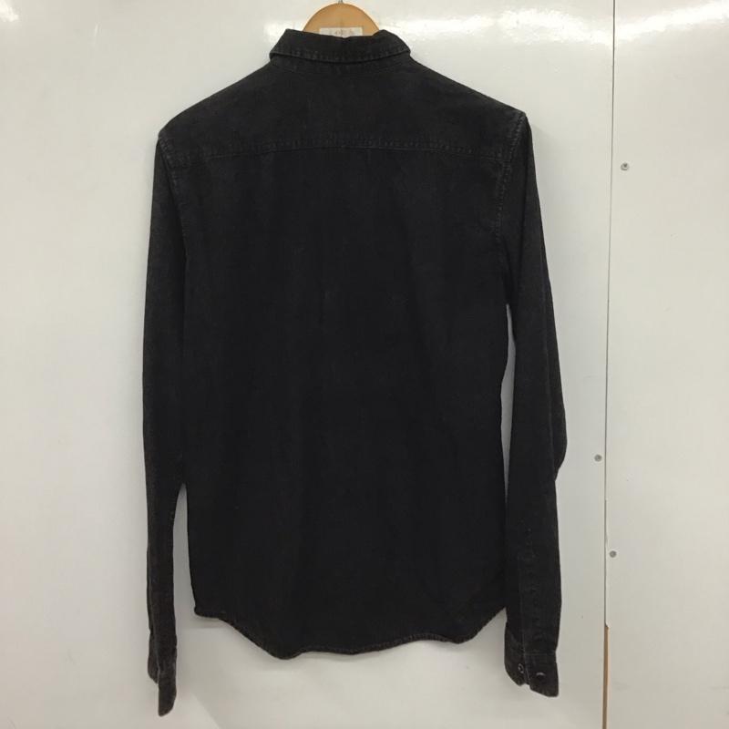 ザラメン ZARA MAN シャツ、ブラウス 長袖 長袖シャツ 無地シャツ カラーシャツ S 無地 黒 / ブラック /  メンズ USED 古着 中古 10133120