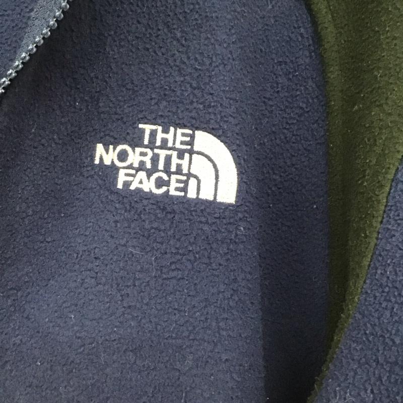 ザノースフェイス THE NORTH FACE ジャケット、上着 ジャケット、ブレザー ジップアップフリースジャケット アウター 長袖ジャケット S ロゴ、文字 黒 / ブラック / X 青 / ブルー /  メンズ USED 古着 中古 10142370