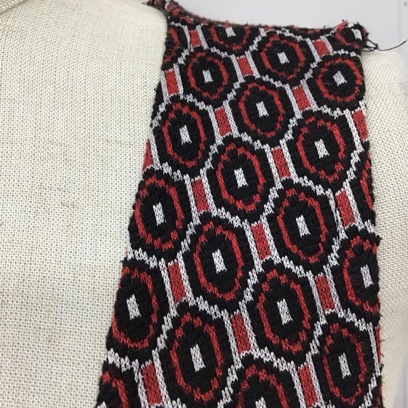 ザラ ZARA ワンピース ミニスカート S 総柄 黒 / ブラック / X 白 / ホワイト / X 赤 / レッド /  レディース USED 古着 中古 10115343