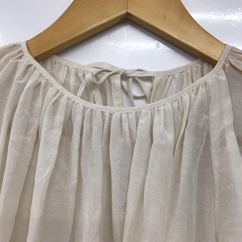 トゥモローランド TOMORROWLAND シャツ、ブラウス 半袖 36 無地 白 / ホワイト /  レディース USED 古着 中古 10144522