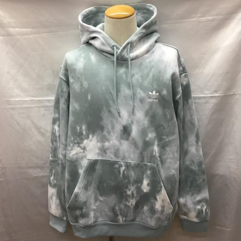 アディダス adidas パーカー 長袖 he9436 アディカラーエッセンシャルズトレフォイルパーカー プルオーバー 総柄 マルチカラー / マルチカラー /  メンズ USED 古着 中古 10115004