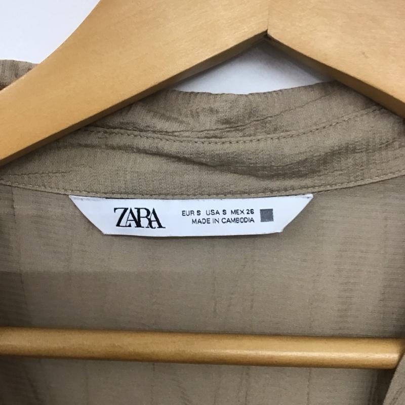 ザラ ZARA ワンピース ミニスカート S 無地 ベージュ / ベージュ /  レディース USED 古着 中古 10140426