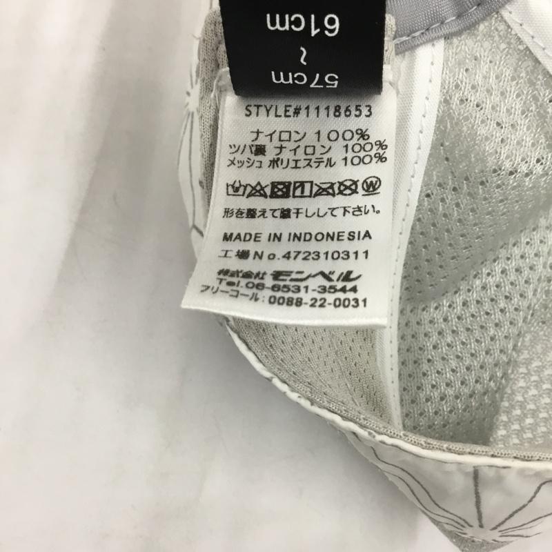 モンベル mont-bell 帽子 キャップ 1118653 リフレックキャップ 総柄 白 / ホワイト /  メンズ USED 古着 中古 10105745