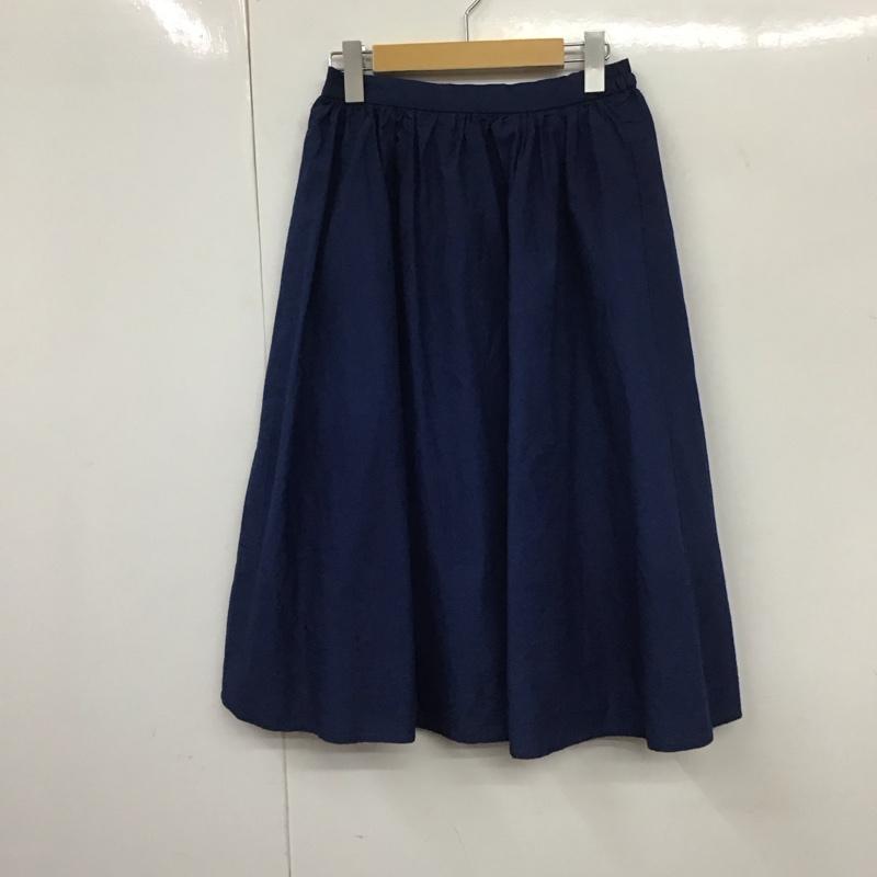 エヘカソポ ehka sopo スカート ロングスカート 1502477 フレアスカート M 無地 青 / ブルー /  レディース USED 古着 中古 10131285
