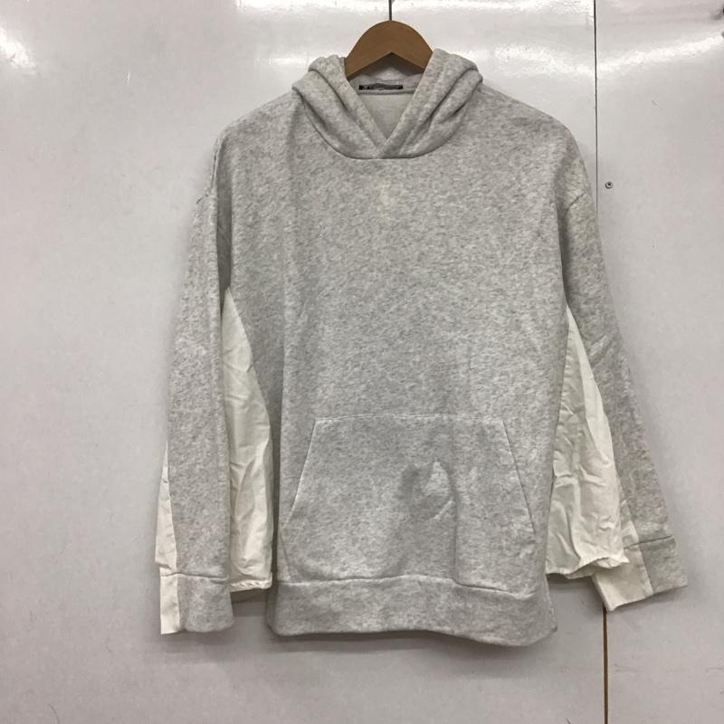 ザラ ZARA パーカー 長袖 M 無地 灰 / グレー /  レディース USED 古着 中古 10142297