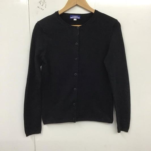 バーバリーブルーレーベル BURBERRY BLUE LABEL カーディガン 長袖 M 無地 黒 / ブラック /  レディース USED 古着 中古 10129764
