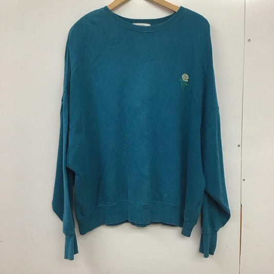 ジュエティ jouetie トレーナー 長袖 082312701001 バックBIGロゴローズプルオーバー M 刺繍 青 / ブルー /  レディース USED 古着 中古 10137263