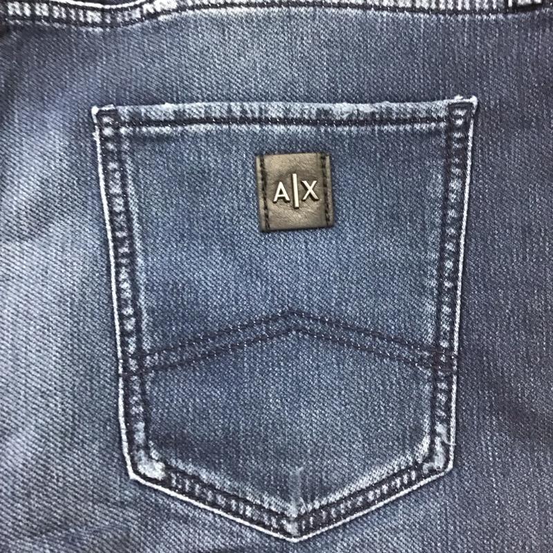 アルマーニエクスチェンジ ARMANI EXCHANGE パンツ デニム、ジーンズ 3LZJ13 Z7P6Z SLIM ストレッチ 34 ロゴ、文字 インディゴ / インディゴ /  メンズ USED 古着 中古 10120207