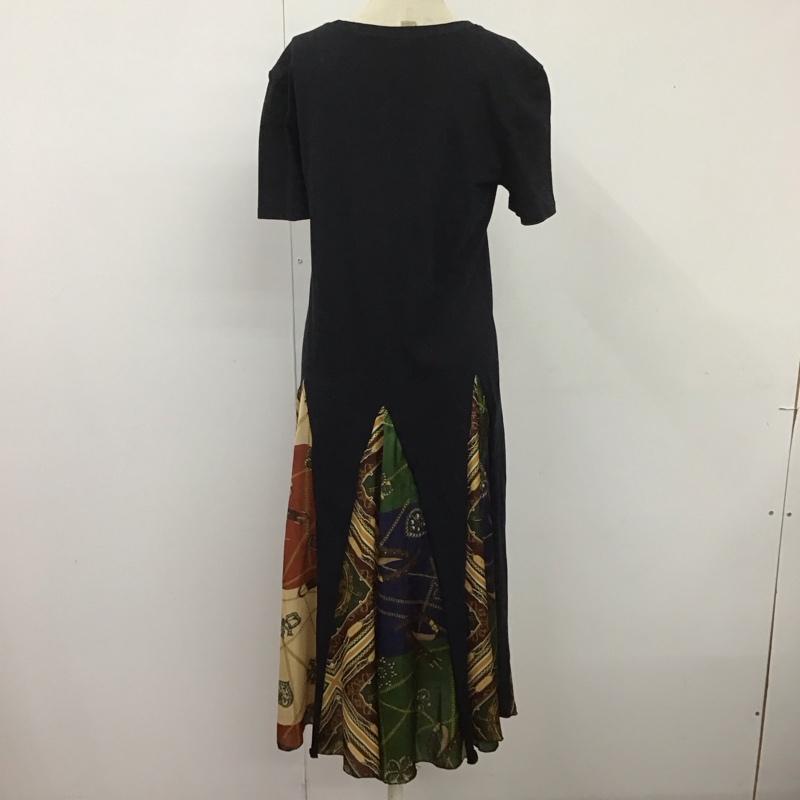 ザラ ZARA ワンピース ロングスカート S 無地 X  黒 / ブラック /  レディース USED 古着 中古 10114143