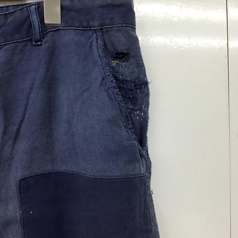 古着 USED パンツ デニム、ジーンズ デニムパンツ ワイドパンツ カジュアルパンツ 無地 青 / ブルー /  メンズ USED 古着 中古 10140621