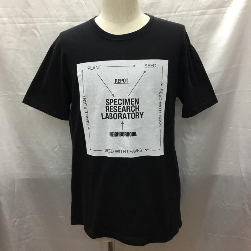 ネイバーフッド NEIGHBORHOOD Tシャツ 半袖 半袖カットソー プリントTシャツ クルーネックカットソー M プリント 黒 / ブラック /  メンズ USED 古着 中古 10118625