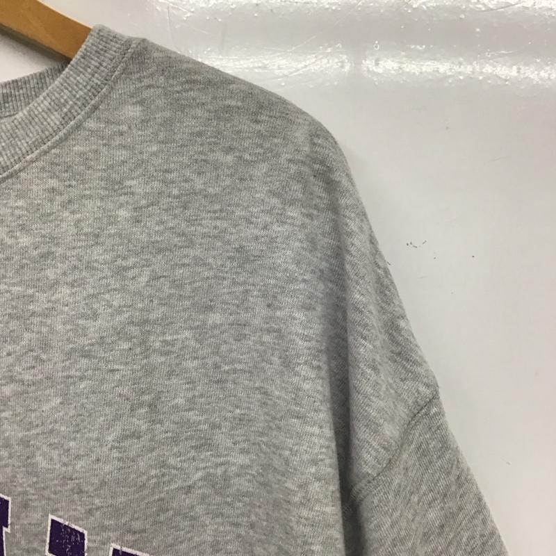 ローリーズファーム LOWRYS FARM Tシャツ 半袖 FREE プリント X ロゴ、文字 灰 / グレー /  レディース USED 古着 中古 10137213