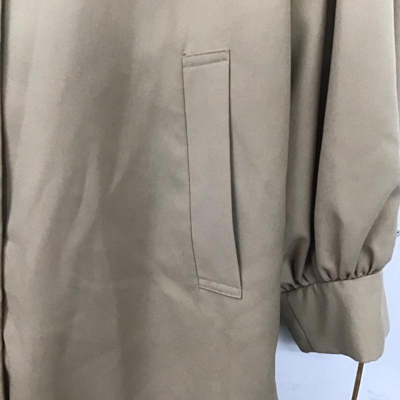 ヘザー Heather コート コート一般 HE070252TO 2WAY ボリュームスリーブ ステンカラー コート FREE 無地 ベージュ / ベージュ /  レディース USED 古着 中古 10146283