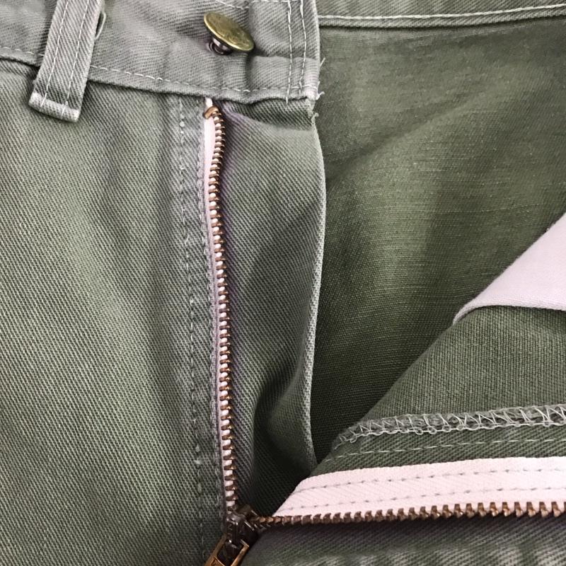 オシュコシュ OSHKOSH パンツ ワークパンツ、ペインターパンツ ミリタリーパンツ ワイドパンツ 70s 80s 42talon 29インチ 無地 カーキ / カーキ /  メンズ USED 古着 中古 10133300