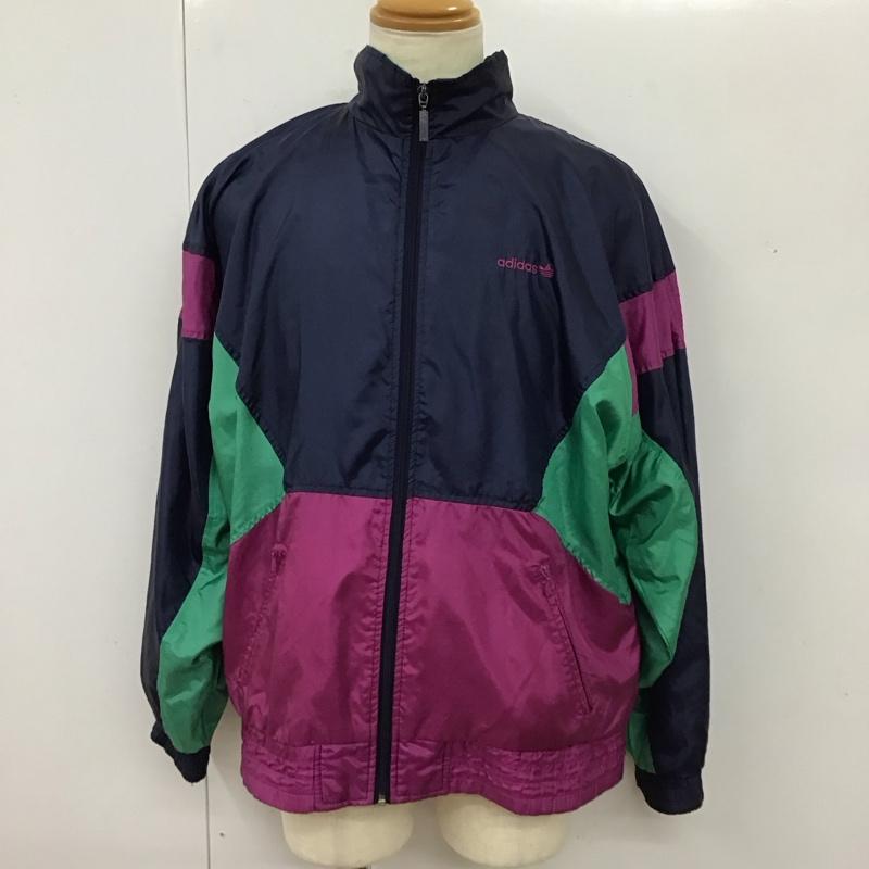 アディダス adidas ジャケット、上着 ジャンパー、ブルゾン ナイロンジャケット XL ロゴ、文字 マルチカラー / マルチカラー /  メンズ USED 古着 中古 10114748