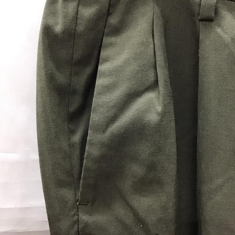 グリーンレーベルリラクシング green label relaxing パンツ スラックス 3214-186-2487 SOLOTEX テーパードパンツ カジュアルパンツ XS 無地 カーキ / カーキ /  メンズ USED 古着 中古 10115465